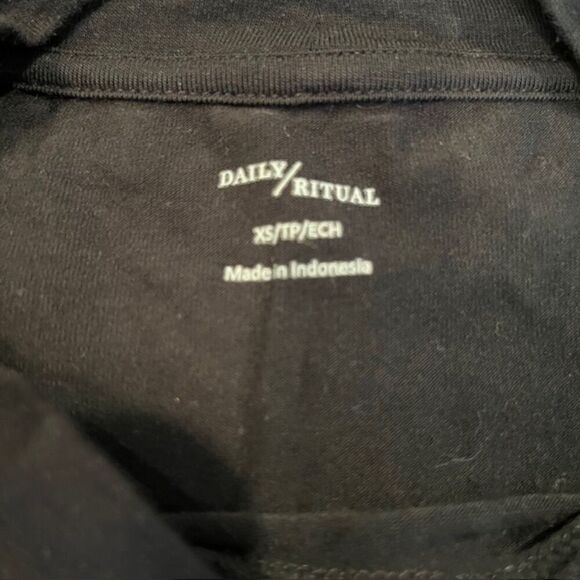 Daily Ritual Women's Black Muscle Tank Crew Neck Size XS - Picture 5 of 10